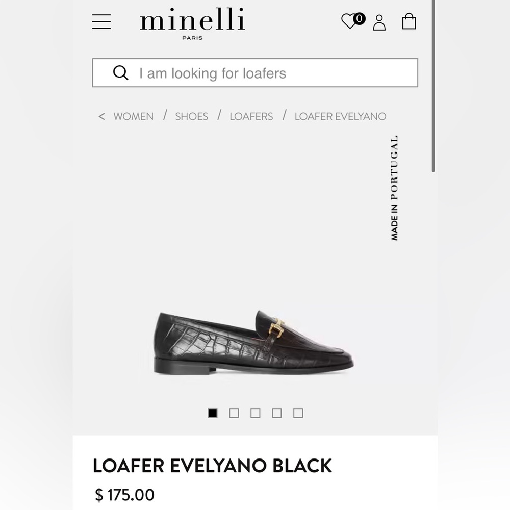 Minelli Paris, Snake Skin & Buckle Loafer